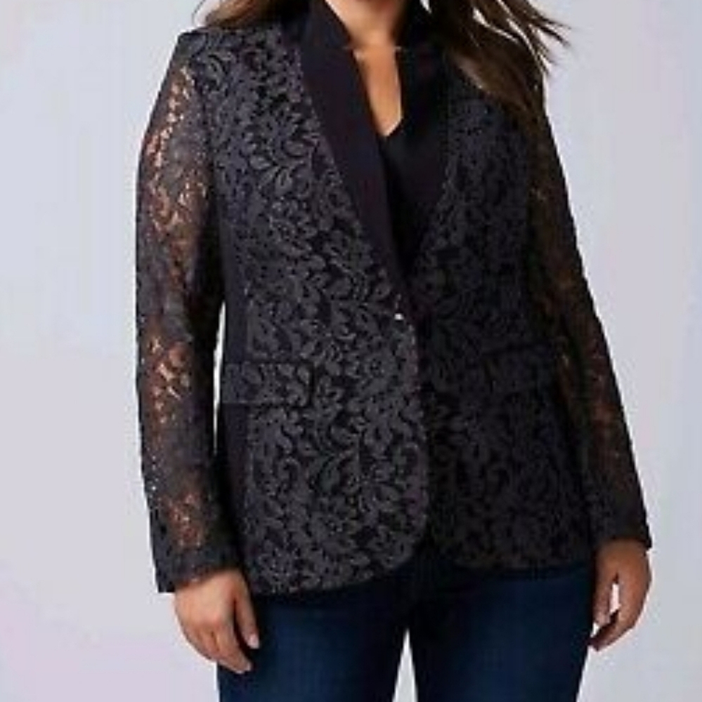 Lane Bryant Lace Blazer